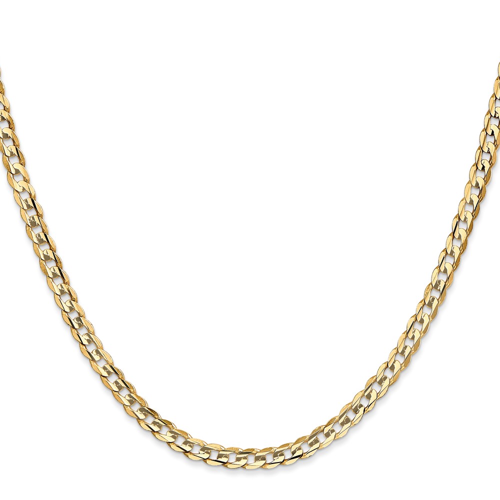10K 3.8mm Open Concave Curb Chain 10K (10LCR100-16)