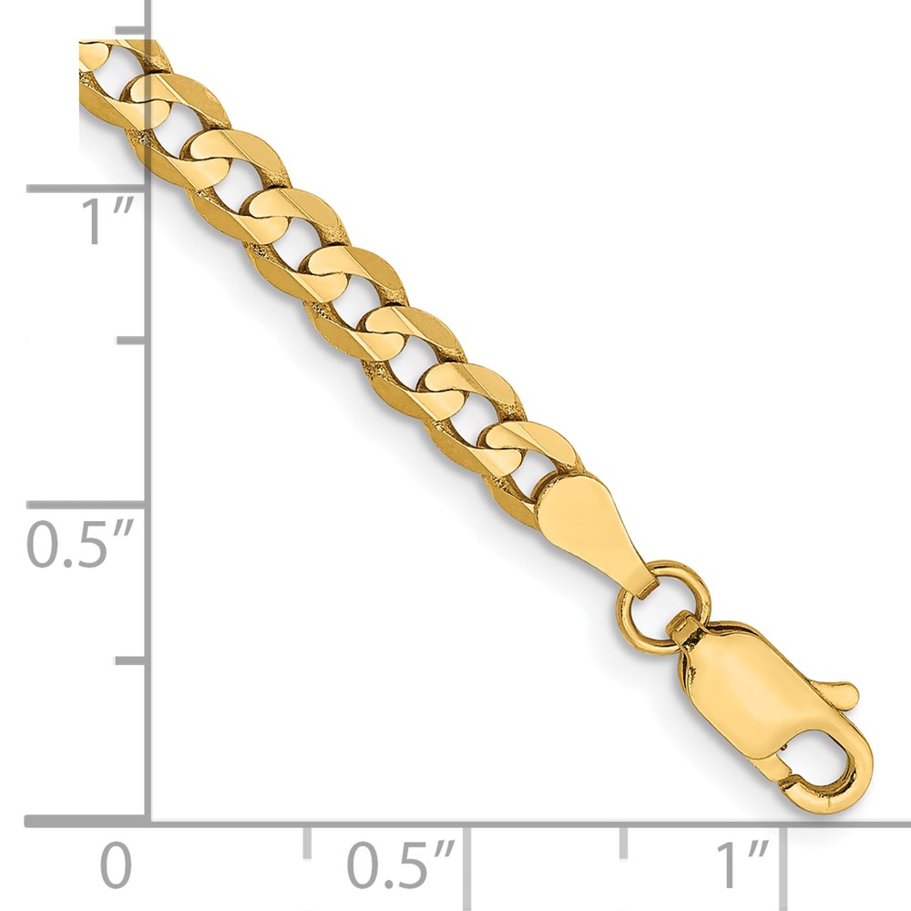 10K 3.8mm Open Concave Curb Chain 10K (10LCR100-7)