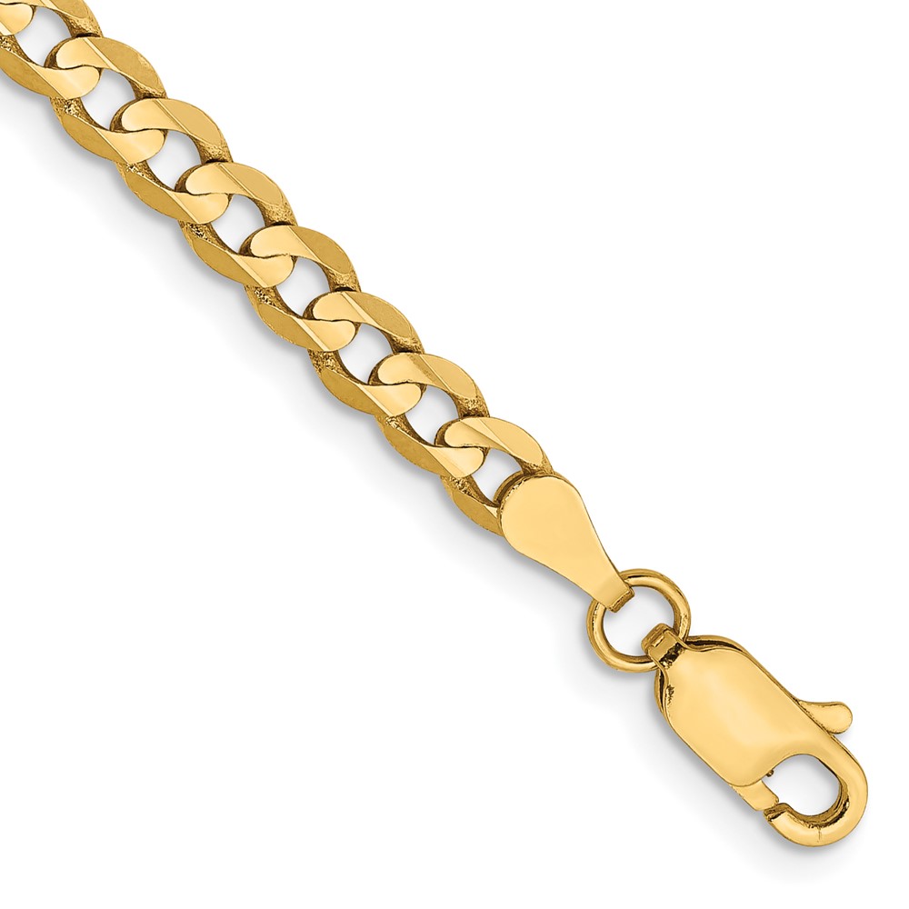 10K 3.8mm Open Concave Curb Chain 10K (10LCR100-7)