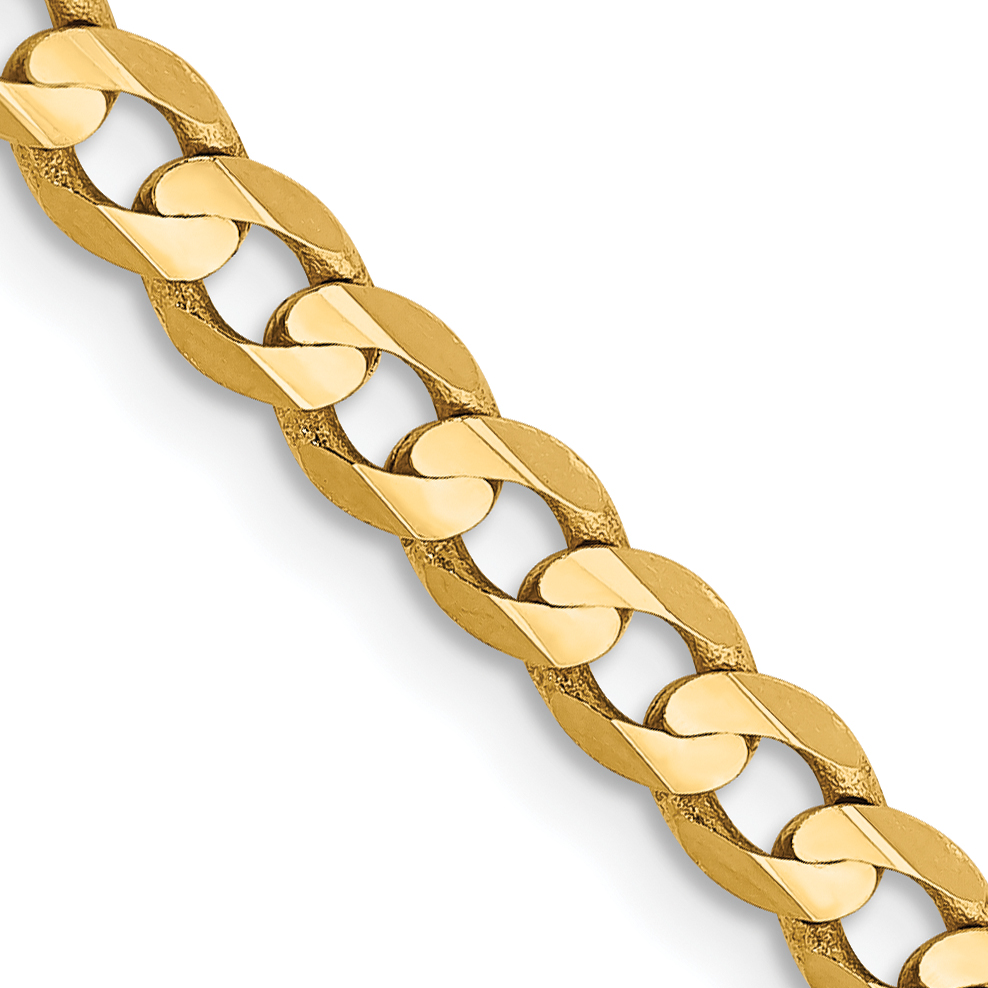 10K 3.8mm Open Concave Curb Chain 10K (10LCR100-16)