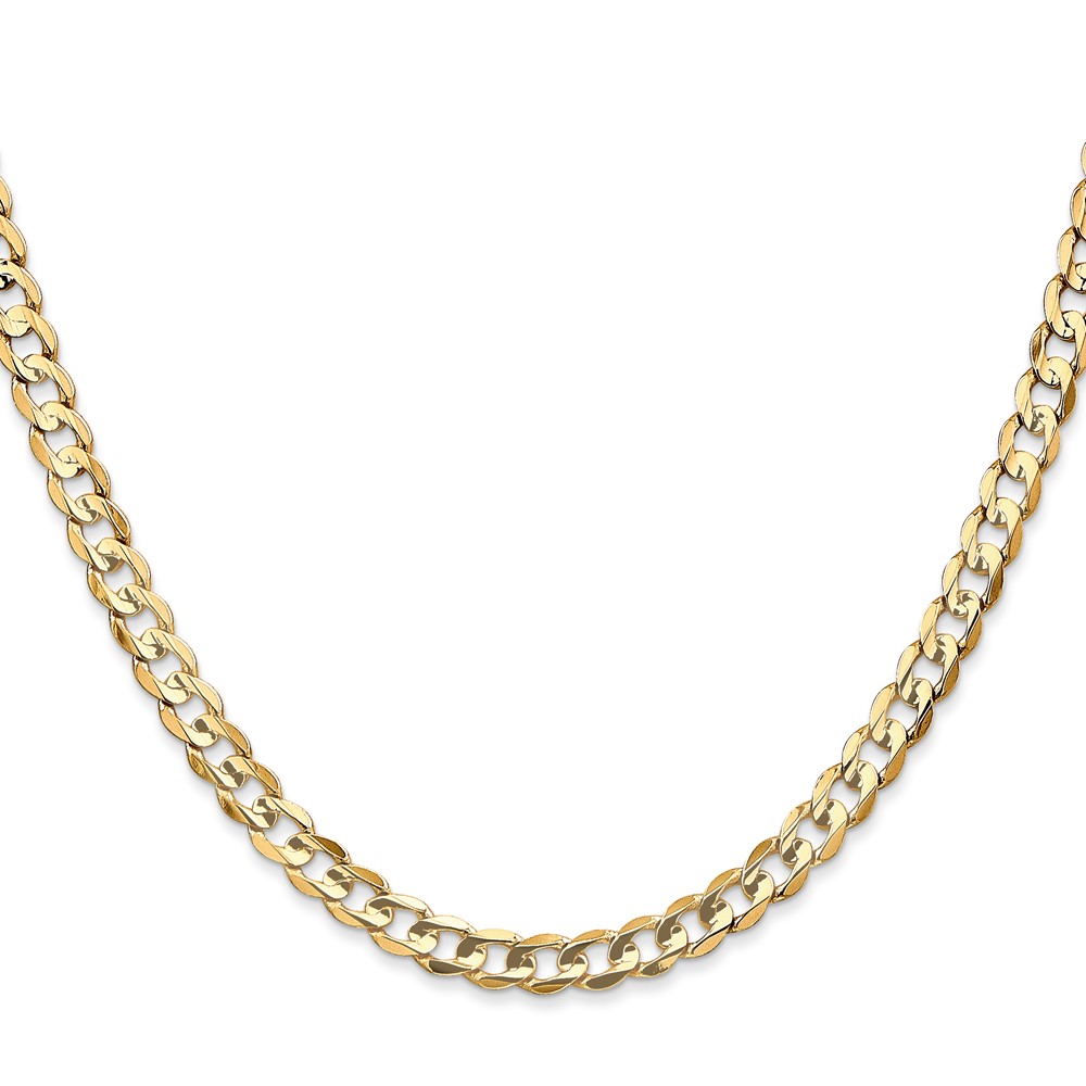 10K 4.5mm Open Concave Curb Chain 10K (10LCR120-22)