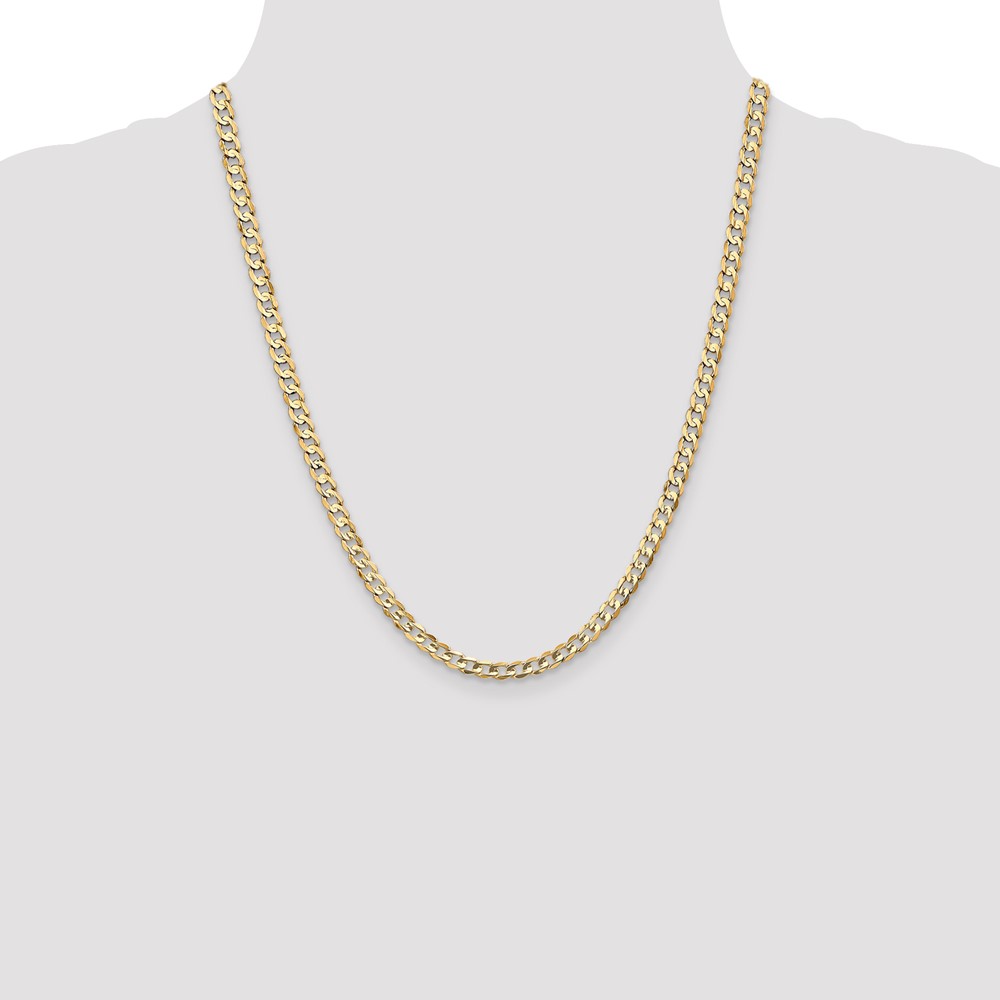 10K 4.5mm Open Concave Curb Chain 10K (10LCR120-22)