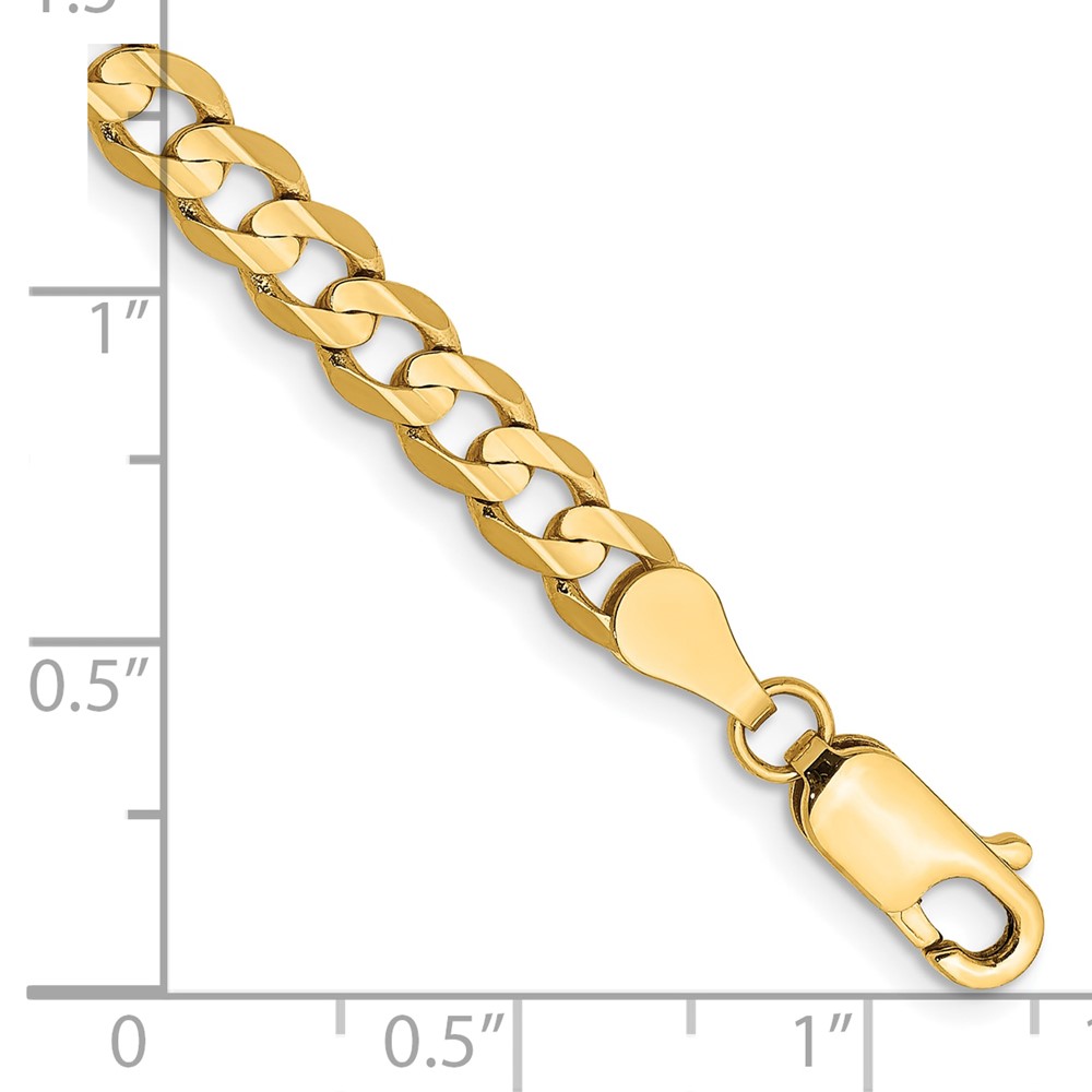 10K 4.5mm Open Concave Curb Chain 10K (10LCR120-7)
