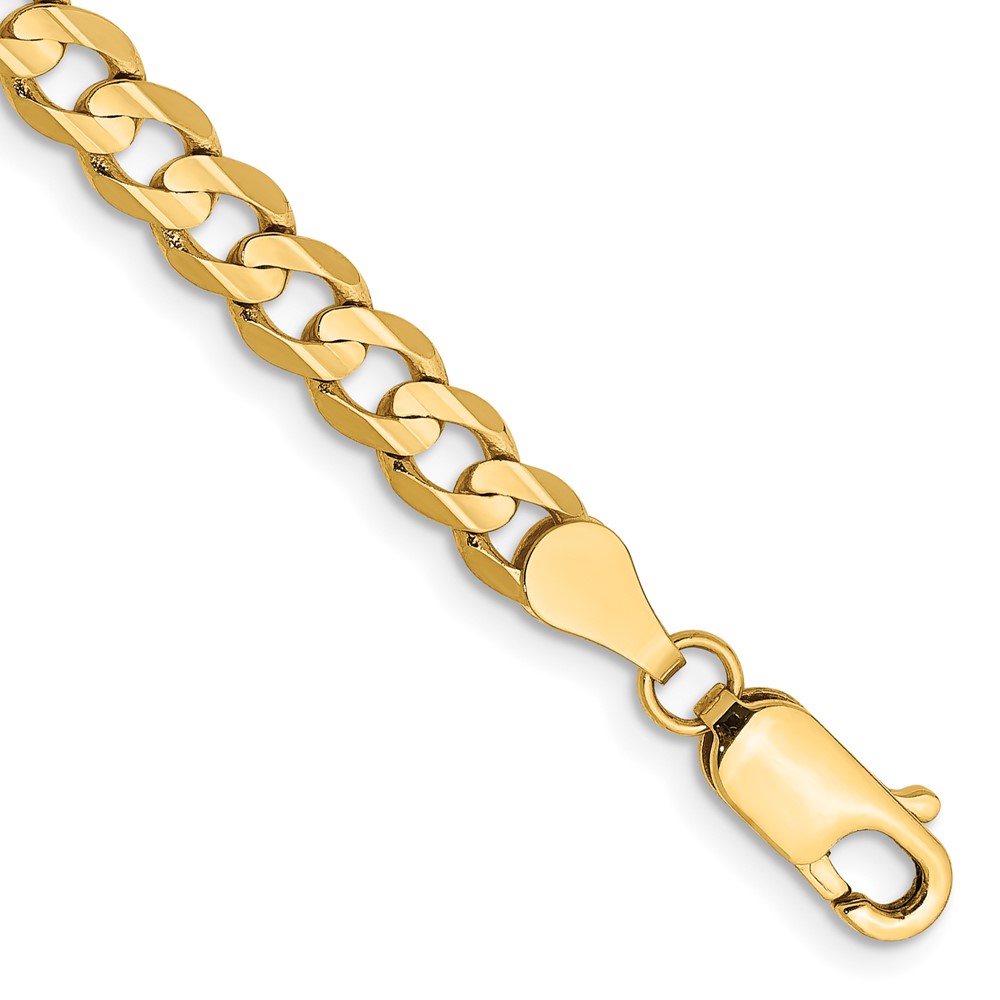 10K 4.5mm Open Concave Curb Chain 10K (10LCR120-7)