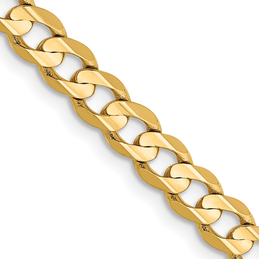 10K 4.5mm Open Concave Curb Chain 10K (10LCR120-18)