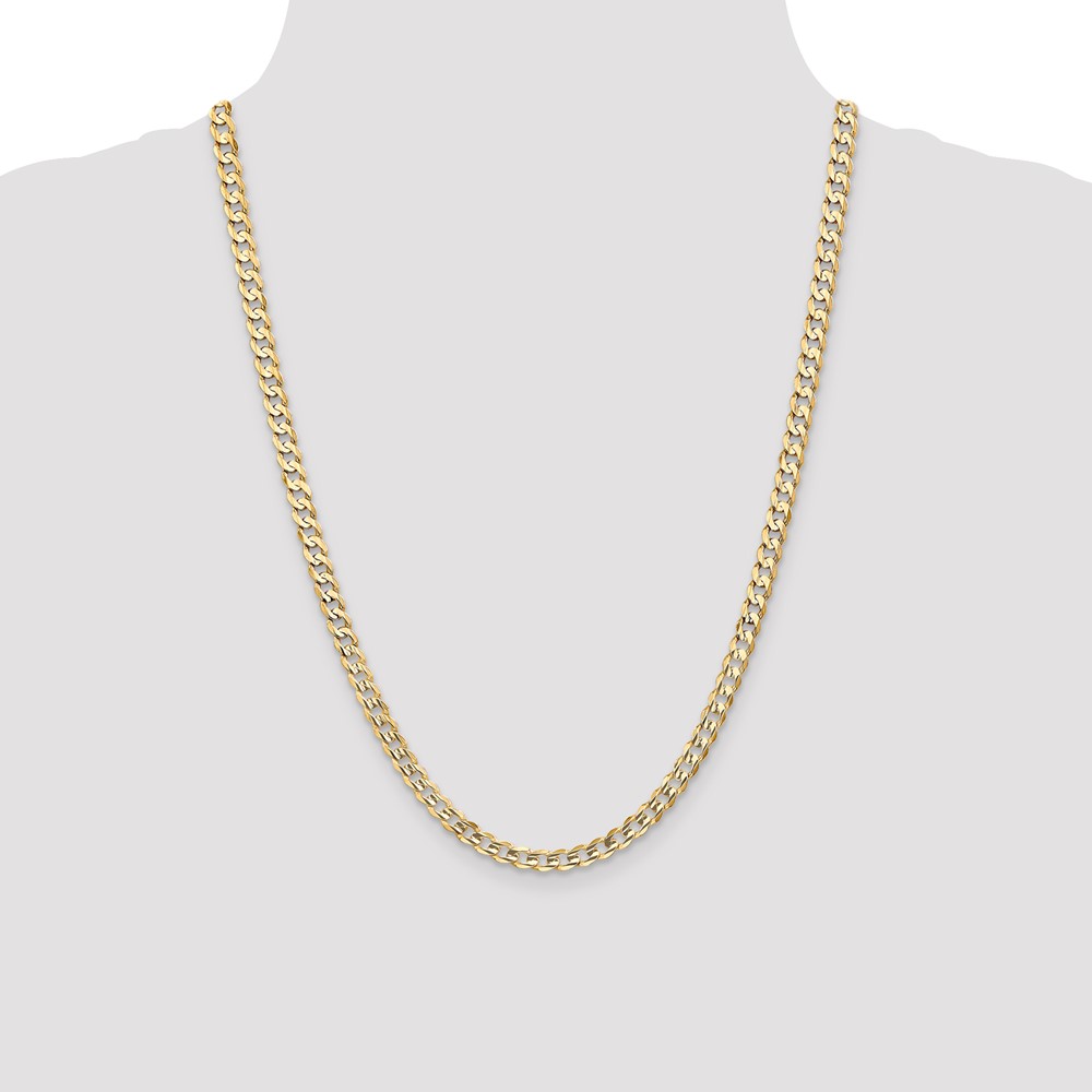 10K 5.25mm Open Concave Curb Chain 10K (10LCR140-24)