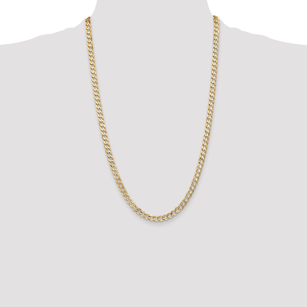 10K 5.25mm Open Concave Curb Chain 10K (10LCR140-26)