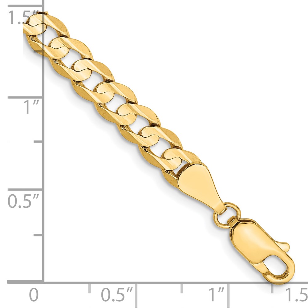 10K 5.25mm Open Concave Curb Chain 10K (10LCR140-7)