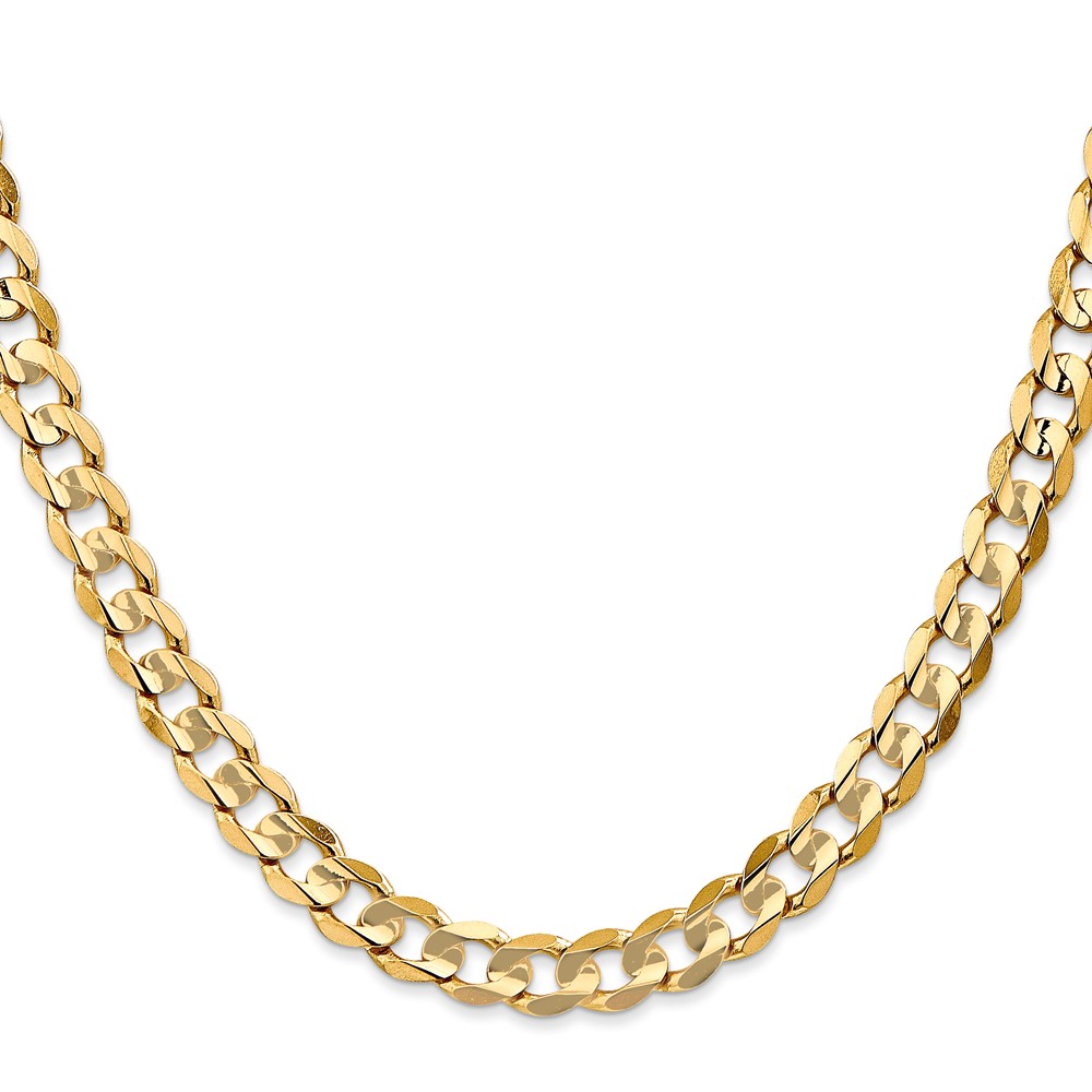 10K 6.75mm Open Concave Curb Chain 10K (10LCR180-24)