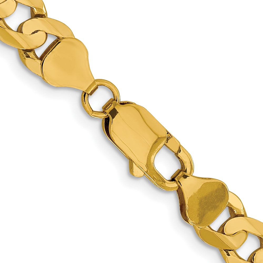 10K 7.5mm Open Concave Curb Chain 10K (10LCR200-22)