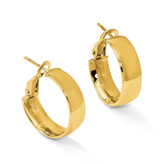 Leslie's 10K 5.8mm Polished Hoop Earrings