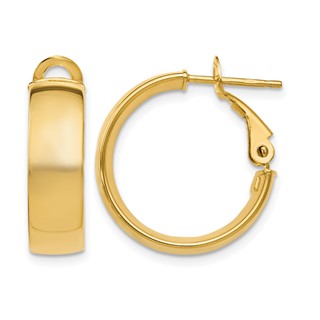 Leslie's 10K 5.8mm Polished Hoop Earrings