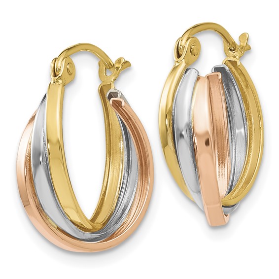Leslie's Gold Twist Hoop Earrings