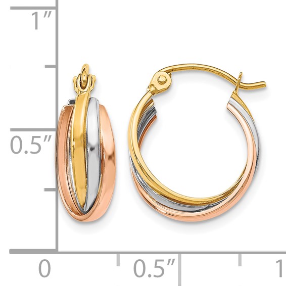 Leslie's Gold Twist Hoop Earrings
