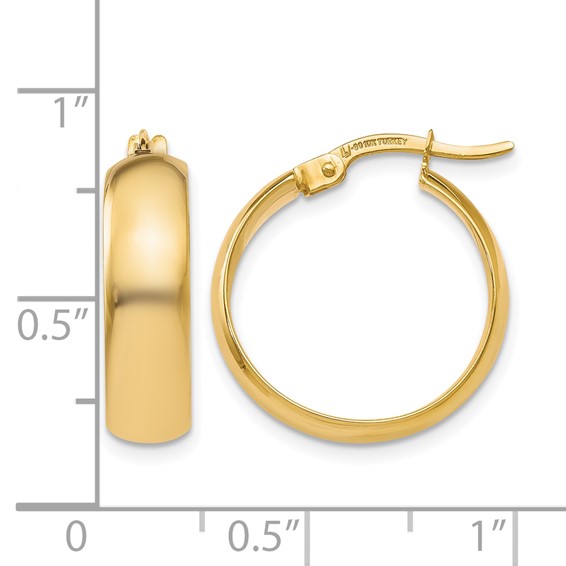 Leslie's Gold 5.00mm Hoop Earrings