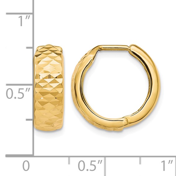 Leslie's Gold Hinged Hoop Earrings