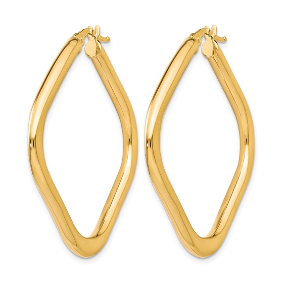 Leslie's 10K Polished Square Hoop Earrings