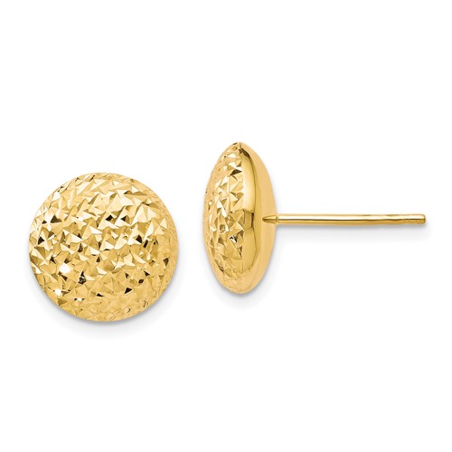 10K D/C Post Earrings