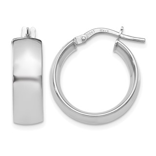 Leslie's Gold 6.00mm Polished Hoop Earrings