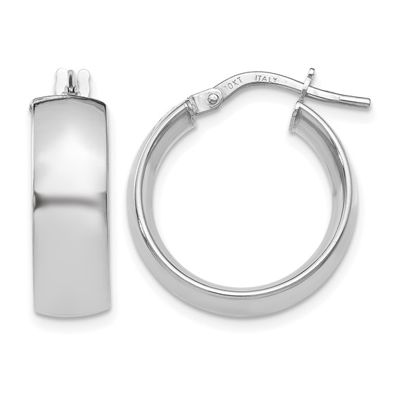 Leslie's Gold 6.00mm Polished Hoop Earrings