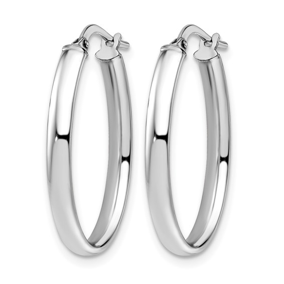 Leslie's Gold Polished Oval Hoop Earrings