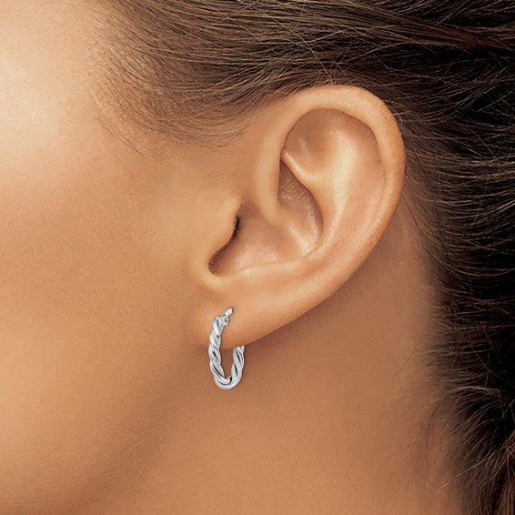 Leslie's 10K White Gold Earrings