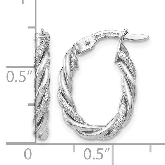 Leslie's 10K White Gold Earrings