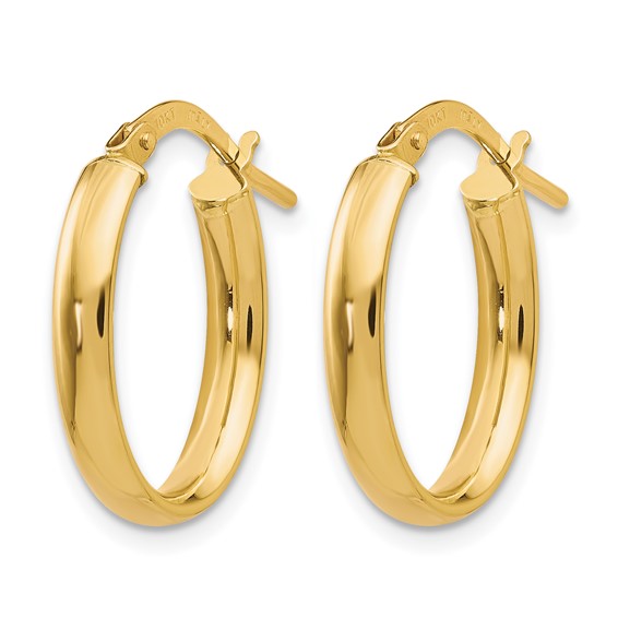 Leslie's 10K Polished Yellow Gold Hoop Earrings