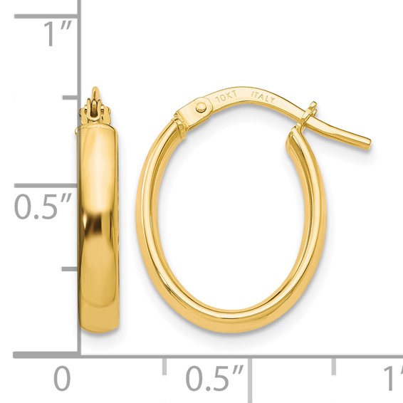 Leslie's 10K Polished Yellow Gold Hoop Earrings