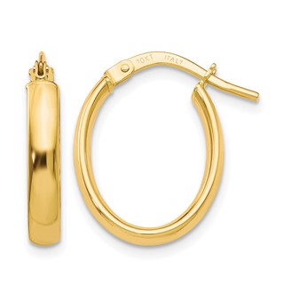 Leslie's 10K Polished Yellow Gold Hoop Earrings