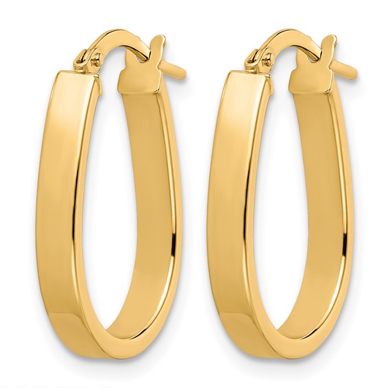 Leslie's 10K Polished U-Shape Hoop Earrings