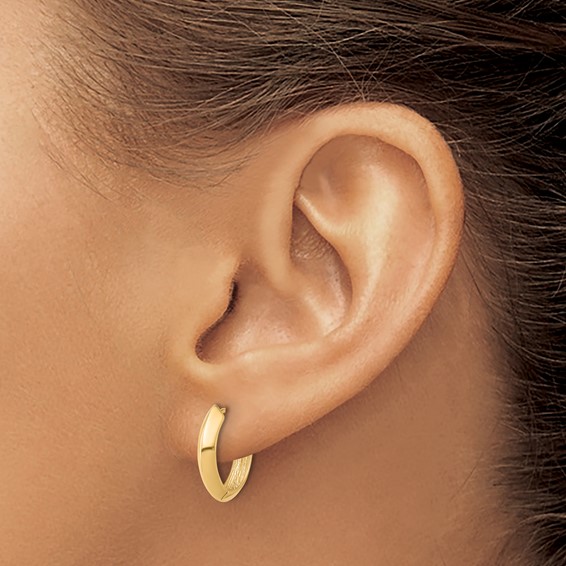Leslie's Gold Hinged Hoop Earrings