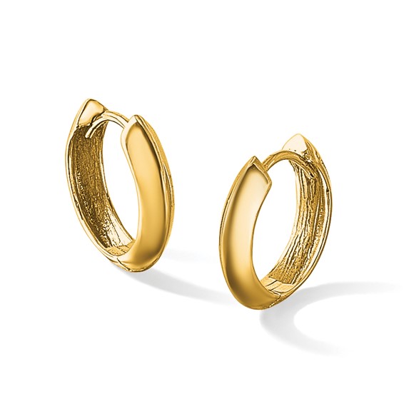 Leslie's Gold Hinged Hoop Earrings