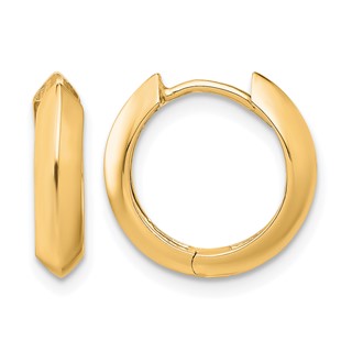 Leslie's Gold Hinged Hoop Earrings