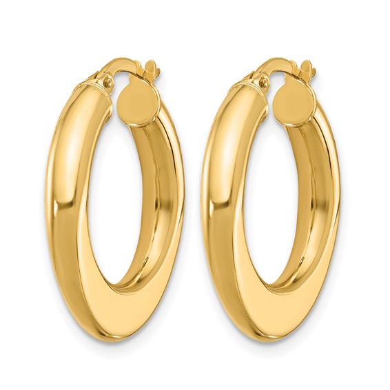 Leslie's 10K Polished Hoop Earrings