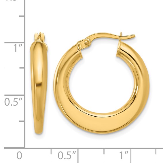 Leslie's 10K Polished Hoop Earrings