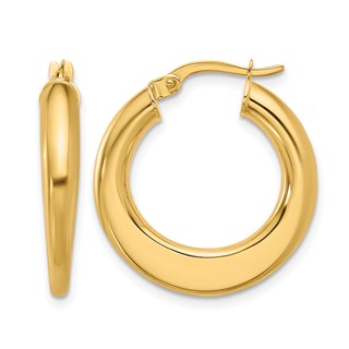 Leslie's 10K Polished Hoop Earrings