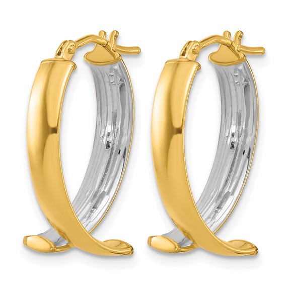 Leslie's Gold Polished Hoop Earrings