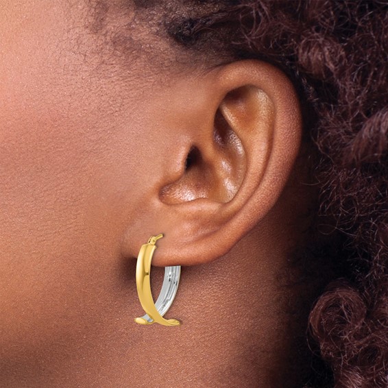 Leslie's Gold Polished Hoop Earrings