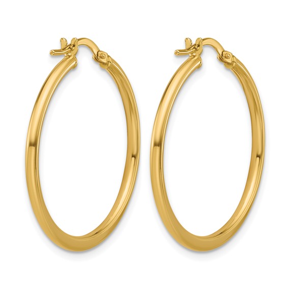 Leslie's Gold 2.00mm Polished Hoop Earrings
