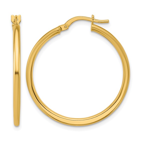 Leslie's Gold 2.00mm Polished Hoop Earrings