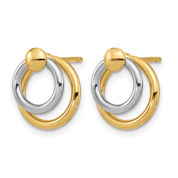 Leslie's Gold Polished Dangle Earrings