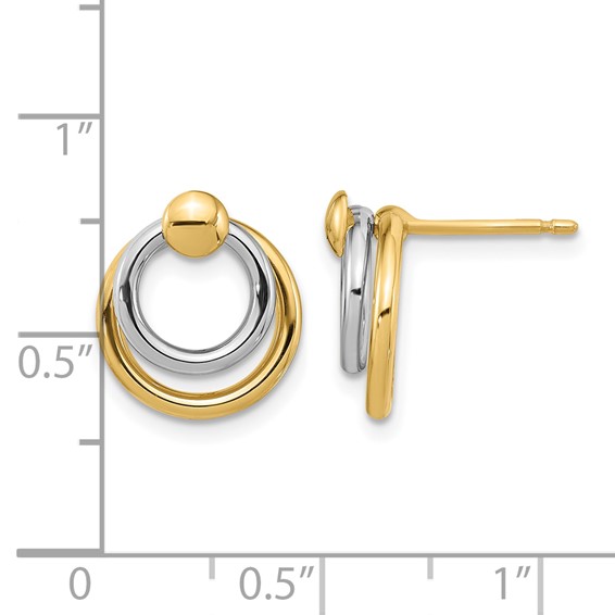 Leslie's Gold Polished Dangle Earrings