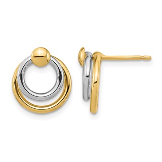 Leslie's Gold Polished Dangle Earrings