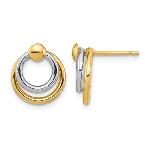 Leslie's Gold Polished Dangle Earrings