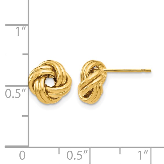 Leslie's 10K Polished Love Knot Post Earrings