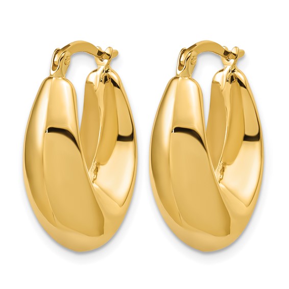 Leslie's Gold Polished Hoop Earrings