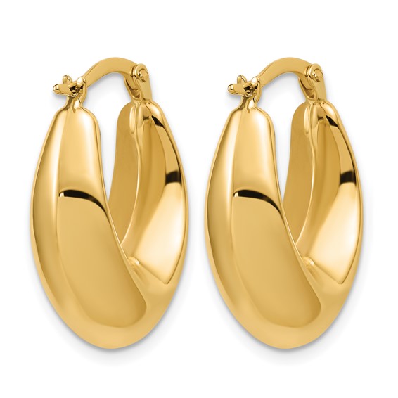 Leslie's Gold Polished Hoop Earrings