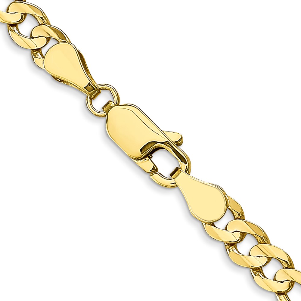 10k 4.5mm Concave Open Figaro Chain (10LF120-18)