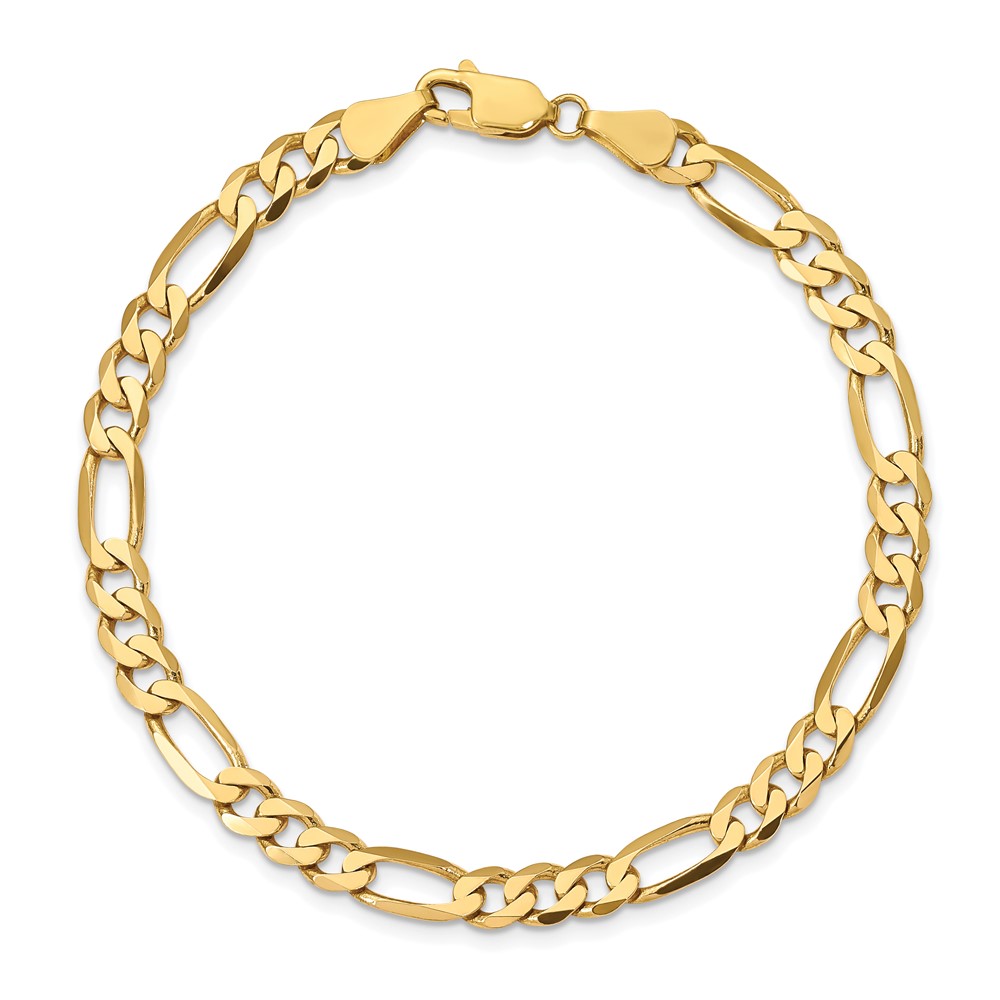 10k 5.5mm Concave Open Figaro Chain (10LF140-7)